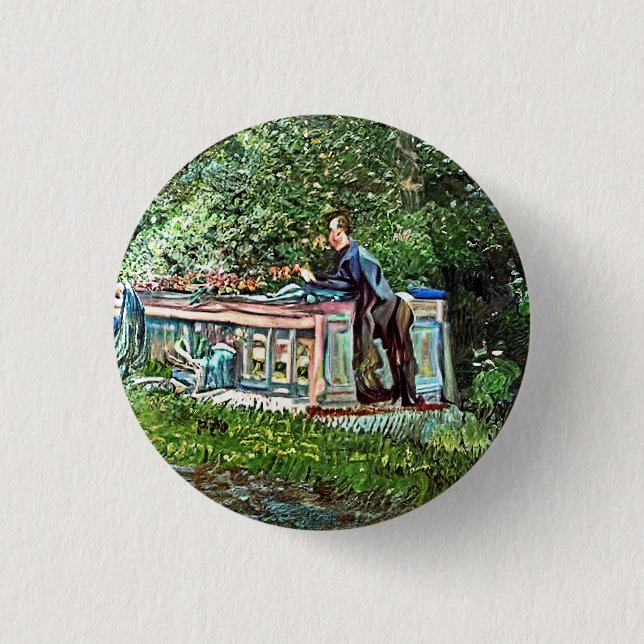 CANALS AND NARROWBOATS BUTTON (Front)