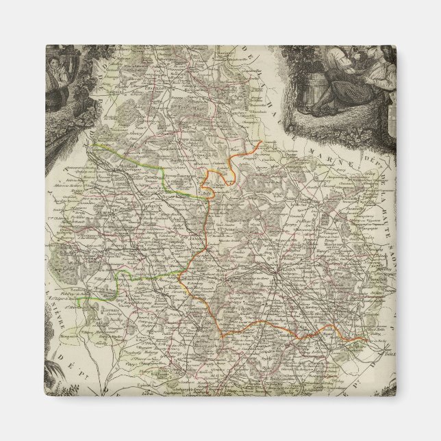 Canals and roads magnet (Front)