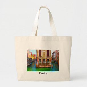 Canals  of Venice, Venice Large Tote Bag