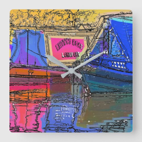 CANALS SQUARE WALL CLOCK