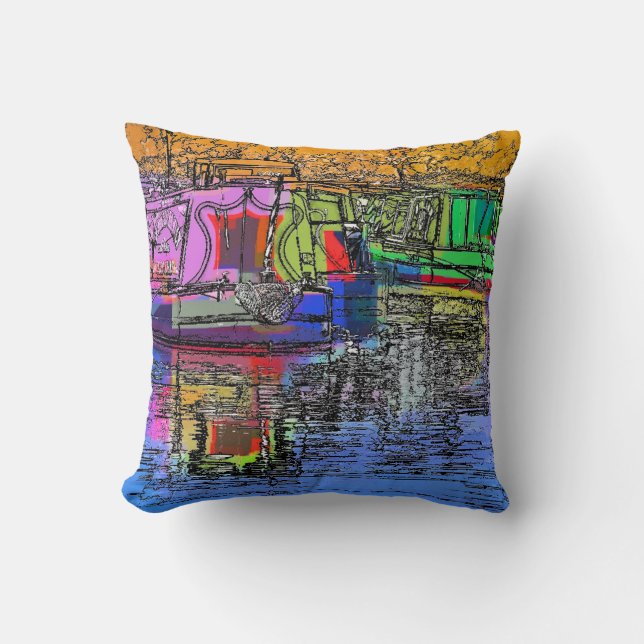 CANALS THROW PILLOW (Front)