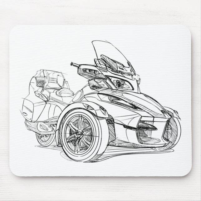 CanAm Spyder RT Roadster 2010 Mouse Pad (Front)