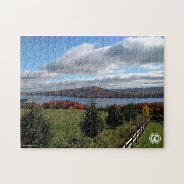 Canandaigua Lake in Autumn Jigsaw Puzzle (Horizontal)