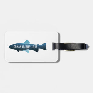 Canandaigua Lake New York Fish Luggage Tag