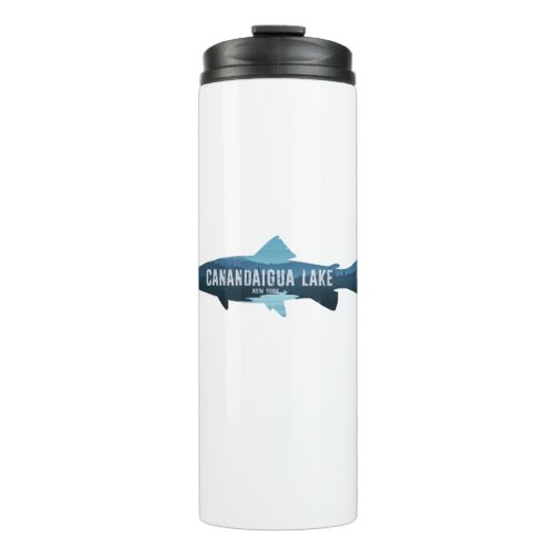 Canandaigua Lake New York Fish Thermal Tumbler