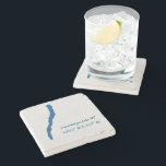 Canandaigua Lake, NY Marble Coaster<br><div class="desc">It’s five o’clock somewhere; serve your drinks on this stylish Marble Stone Coaster.</div>