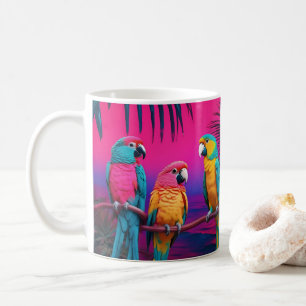 Canarie and Parrot Mug