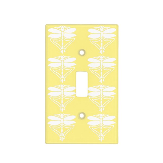 Canary Arts and Crafts Dragonflies Light Switch Cover (Front)