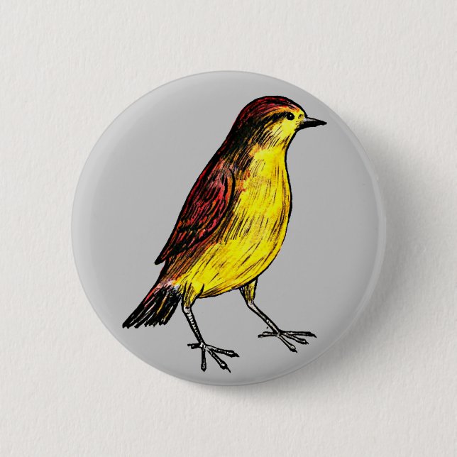 Canary Bird Button (Front)