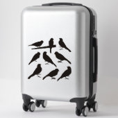 Canary Bird Silhouette Stickers (Suitcase)