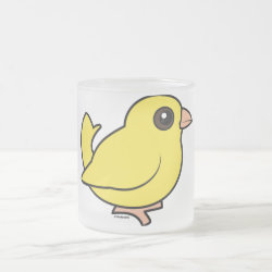 Domestic Canary Frosted Glass Mug