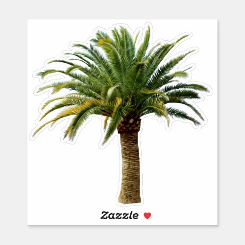 Canary Island Date Palm Tree Sticker