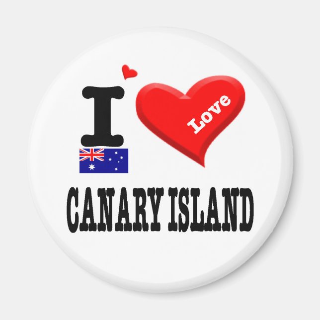 CANARY ISLAND - I Love Magnet (Front)