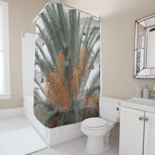 Canary Island Palm Dream 1 wall art Shower Curtain