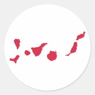 Canary Islands Classic Round Sticker