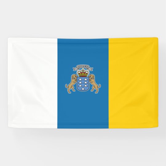 Canary Islands Flag Banner | Zazzle.com