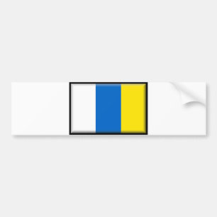 Canary Islands Flag Bumper Sticker