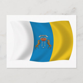 Canary Islands Flag Postcard