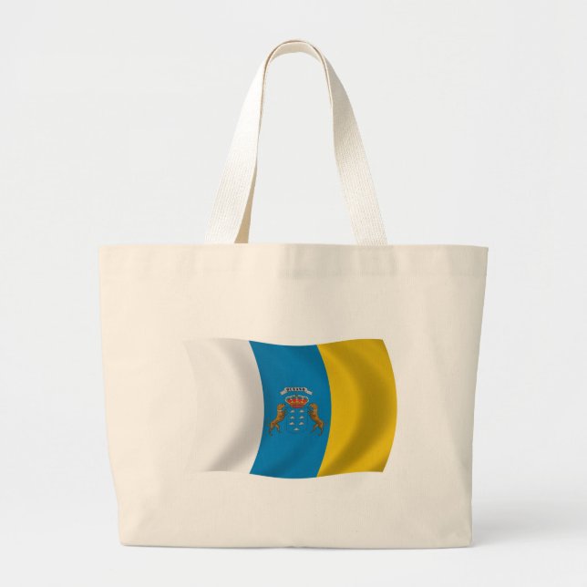 Canary Islands Flag Tote Bag (Front)