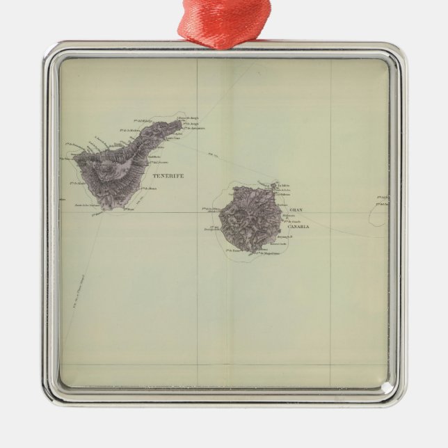 Canary Islands Metal Ornament (Front)