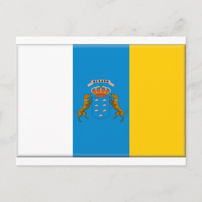 Canary Islands (Spain) Flag Postcard (Front)