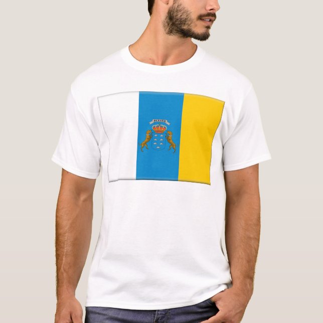 Canary Islands (Spain) Flag T-Shirt (Front)