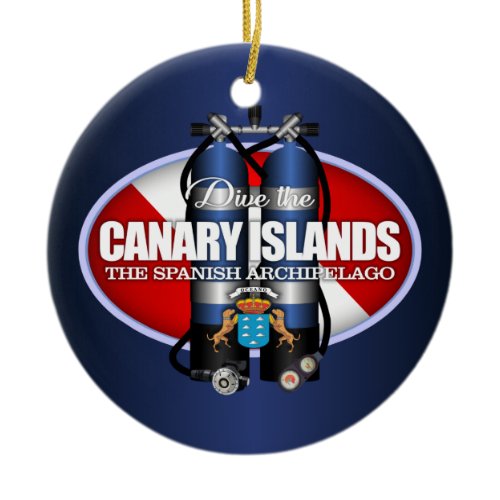 Canary Islands (ST) Ceramic Ornament