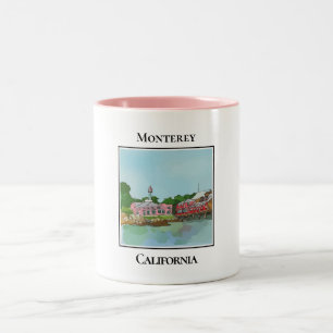 Canary Row Harbor, Stores and Restaurants  Two-Tone Coffee Mug