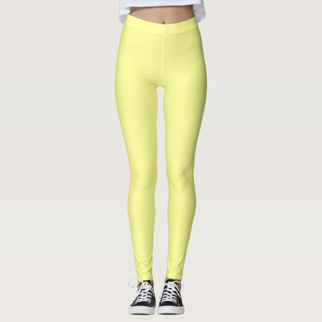 Canary (solid color)  leggings (Front)