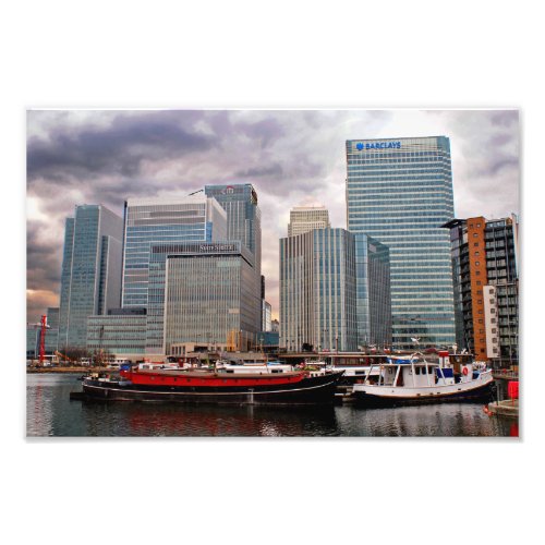 Canary Wharf London Docklands England UK Photo Print