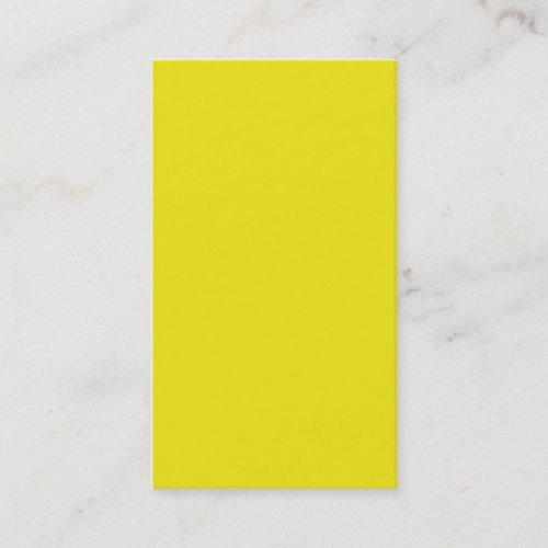 Canary Yellow Bright Fashion Color Trend 2014 Business Cards