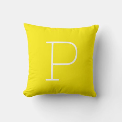 Canary Yellow Customize Front  Back For Gifts Throw Pillow
