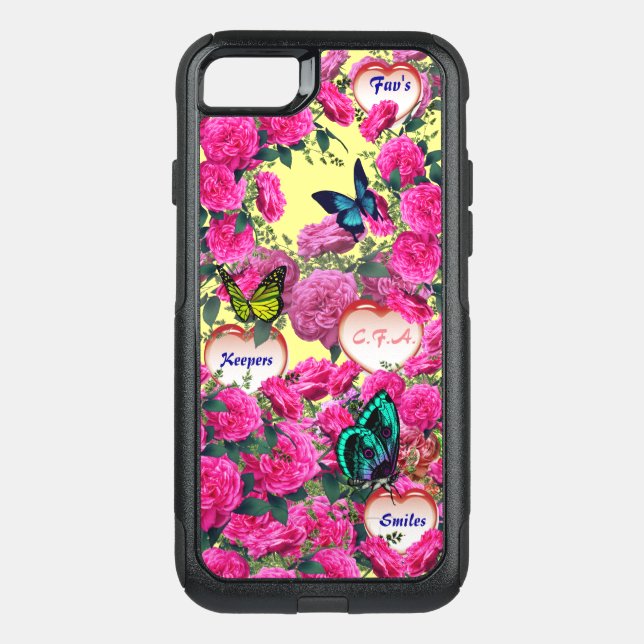 Canary Yellow Rose Otterbox iPhone Case (Back)