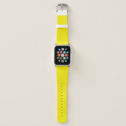 Canary Yellow Solid Color Apple Watch Band