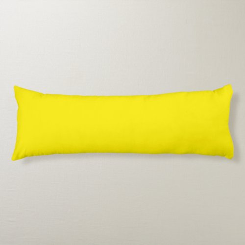 Canary Yellow Solid Color Body Pillow
