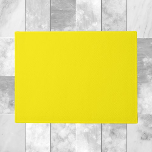 Canary Yellow Solid Color Doormat