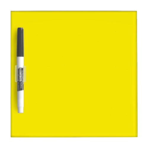 Canary Yellow Solid Color Dry Erase Board