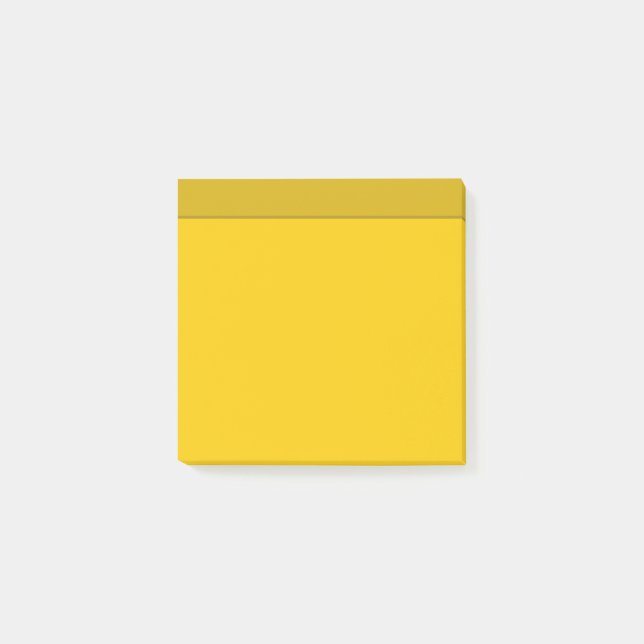 Canary Yellow Solid Color Minimalist Notes (Front)