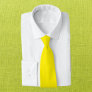 Canary Yellow Solid Color Neck Tie