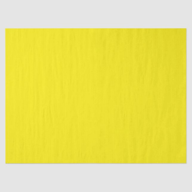 Canary Yellow Solid Color Tissue Paper (Front)