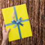 Canary Yellow Solid Color Wrapping Paper