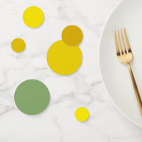 Canary Yellow to Pineapple Green Gradient Table