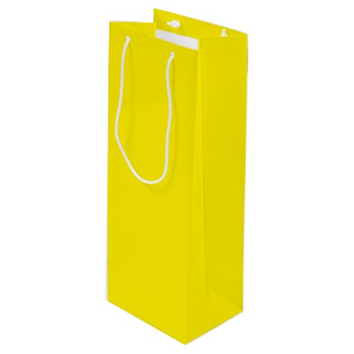 Canary Yellow Wine Gift Bag
