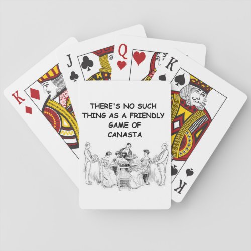 canasta joke 11 poker cards