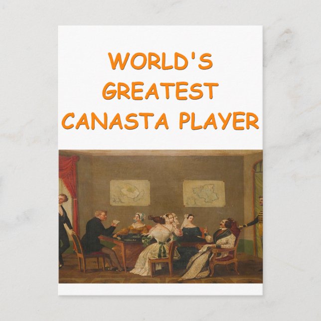 canasta joke 2 postcard (Front)