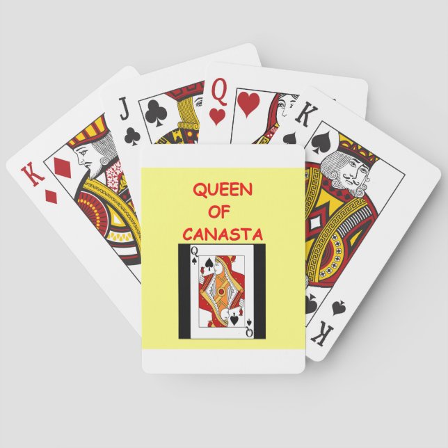 canasta joke 6 poker cards (Back)