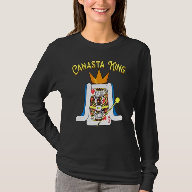 Canasta King Cool Canasta Fan Casino Playing Men T-Shirt (Front)