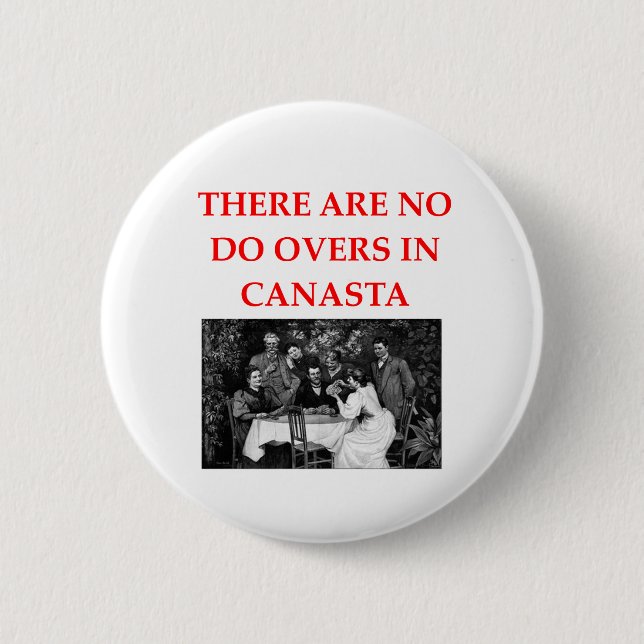 CANASTA PINBACK BUTTON (Front)