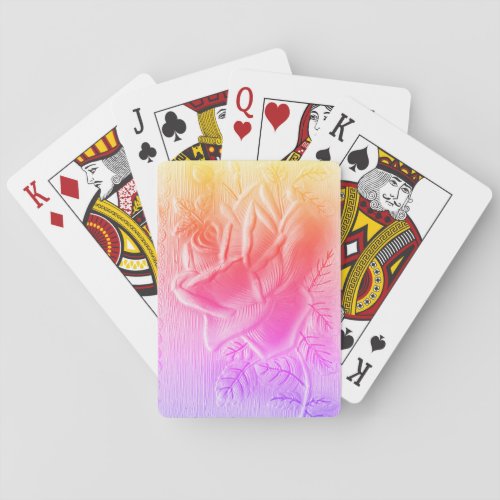 Canasta Pink Rose Playing Cards