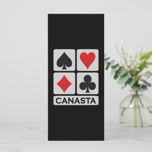 Canasta rack card (Standing Front)
